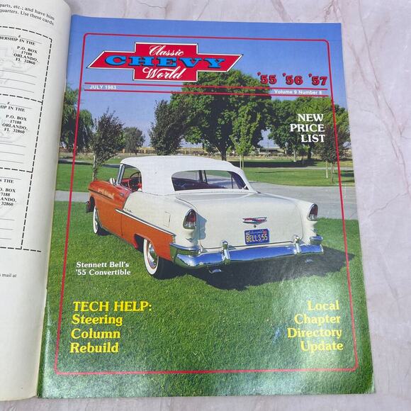 None Other - Steering Column Rebuild '55, '56, '57 Classic Chevy World Magazine Jul 1983 M30